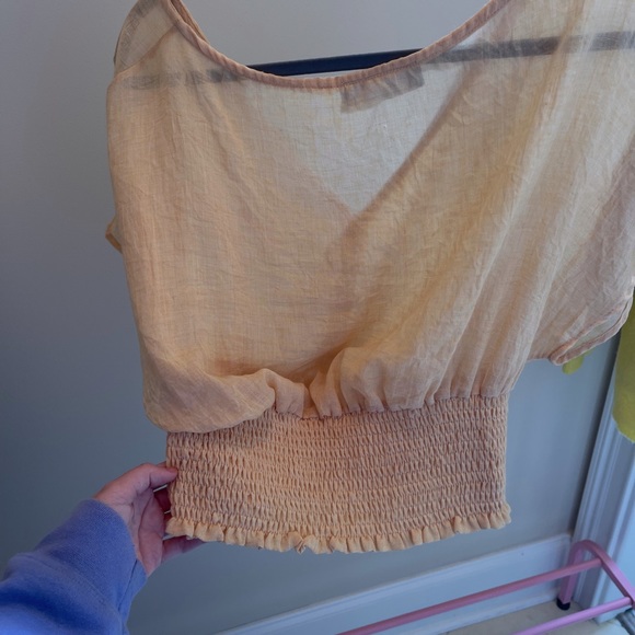 Medium Yellow Smocked Bottom Top - Picture 4 of 4